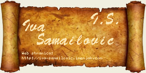 Iva Samailović vizit kartica